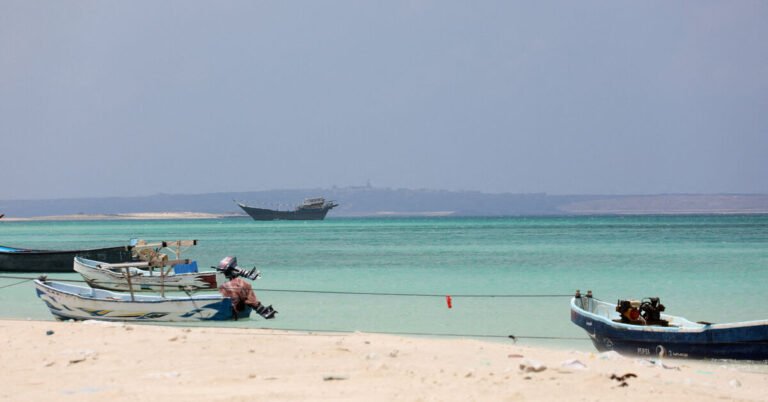 FILE PHOTO: Views of Bab el-Mandeb strait